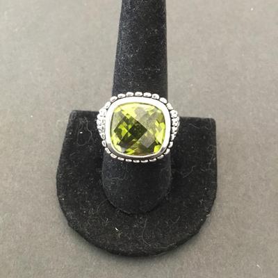 Gorgeous premier, design statement, peridot crystal ring