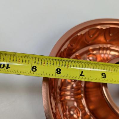 Mirro 5 Piece Aluminum Copper-Tone Mold Set & Revere Utensil Hangers