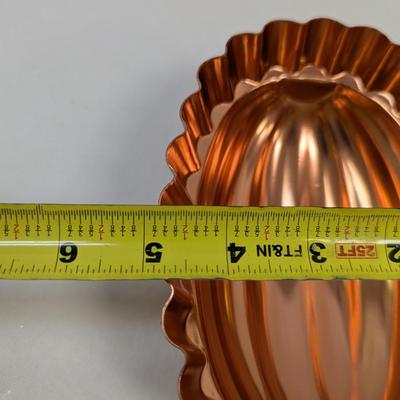 Mirro 5 Piece Aluminum Copper-Tone Mold Set & Revere Utensil Hangers