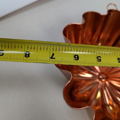 Mirro 5 Piece Aluminum Copper-Tone Mold Set & Revere Utensil Hangers