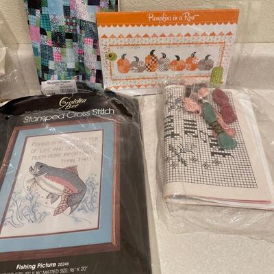 Cross-stitch and more items