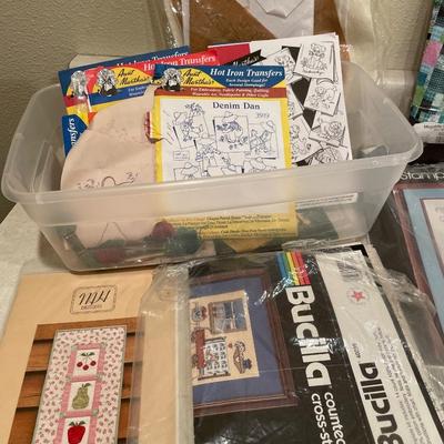 Cross-stitch and more items