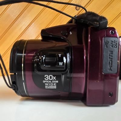 LOT 57F: Nixon Coolpix L820 Digital Camera with Bag