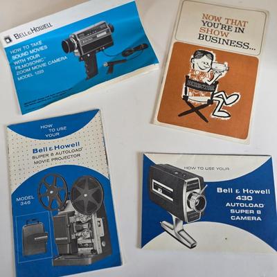 LOT 59P: 2 Bell&Howell 8mm Movie Cameras with Projectors and Accessories