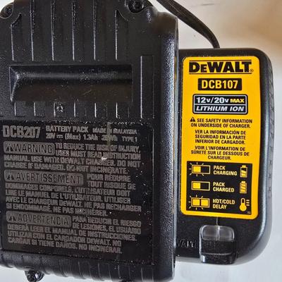 LOT 60P: Dewalt 20V Cordless 1/2" Drill with Toolbag and Accessories