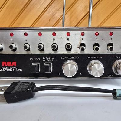 LOT 73P: Super Spy Starter Pack! RCA Four Band Radio Scanner and Sears Binoculars