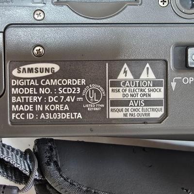 LOT 75P: TWO Camcorders and Samsung Digital Camera with Accessories