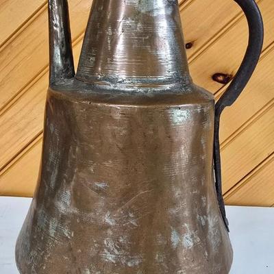 LOT 79F: Brass Horse Weathervane with Decorative Metal Vases and Plaques