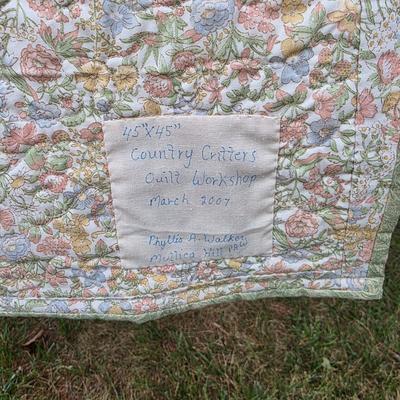 LOT 81L: Two Gorgeous Vintage/Handmade Quilts