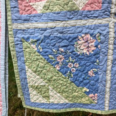 LOT 81L: Two Gorgeous Vintage/Handmade Quilts