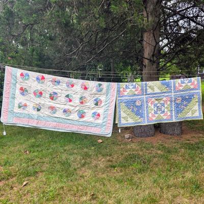 LOT 81L: Two Gorgeous Vintage/Handmade Quilts