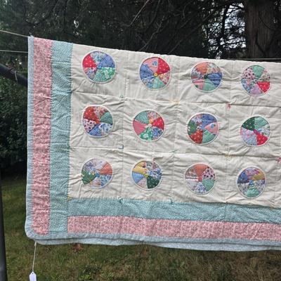 LOT 81L: Two Gorgeous Vintage/Handmade Quilts