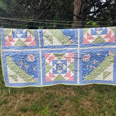 LOT 81L: Two Gorgeous Vintage/Handmade Quilts