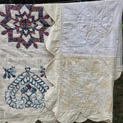 LOT 84L: Two Lovely Vintage Quilts