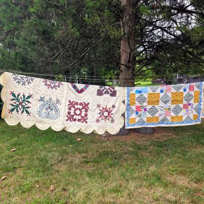 LOT 84L: Two Lovely Vintage Quilts