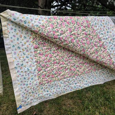 LOT 84L: Two Lovely Vintage Quilts