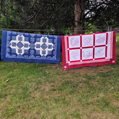 LOT 85L: Two Vibrant Vintage Quilts