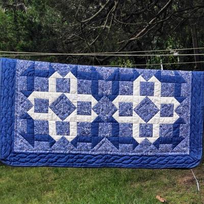 LOT 85L: Two Vibrant Vintage Quilts