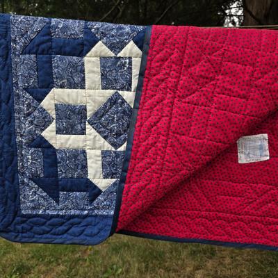 LOT 85L: Two Vibrant Vintage Quilts