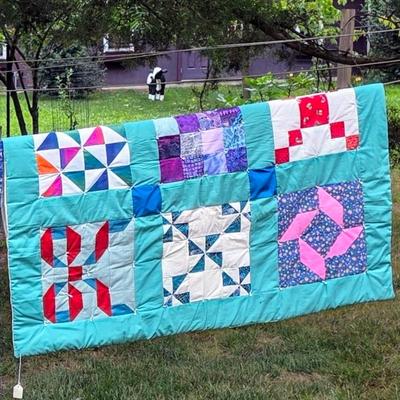 LOT 87L: Three Cozy Handmade/Vintage Quilts