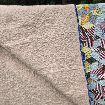 LOT 87L: Three Cozy Handmade/Vintage Quilts