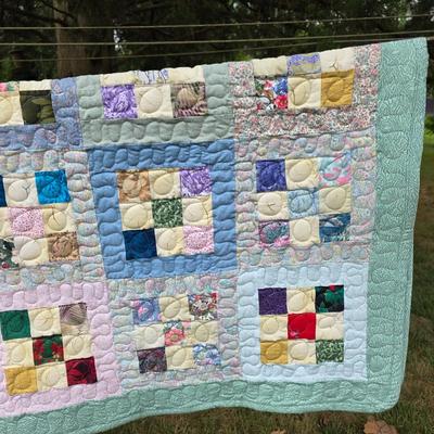 LOT 88L: Three Handmade Vintage Quilts