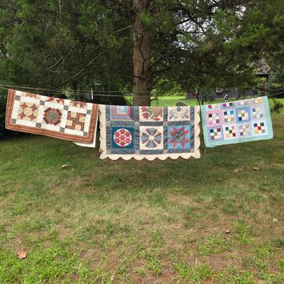 LOT 88L: Three Handmade Vintage Quilts