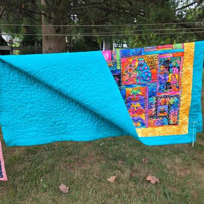 LOT 91L: Handmade Vintage Quilts