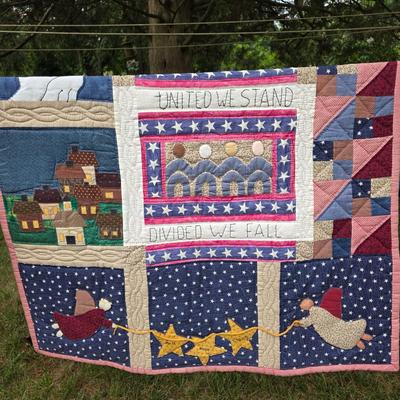 LOT 91L: Handmade Vintage Quilts