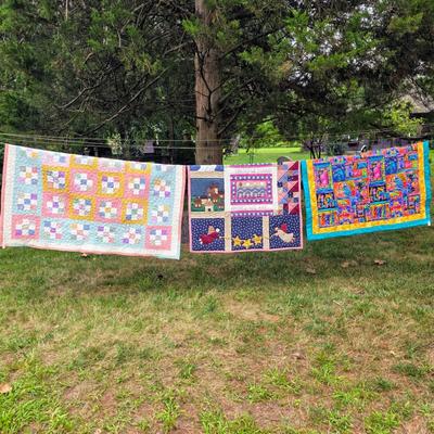 LOT 91L: Handmade Vintage Quilts