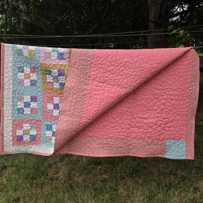LOT 91L: Handmade Vintage Quilts