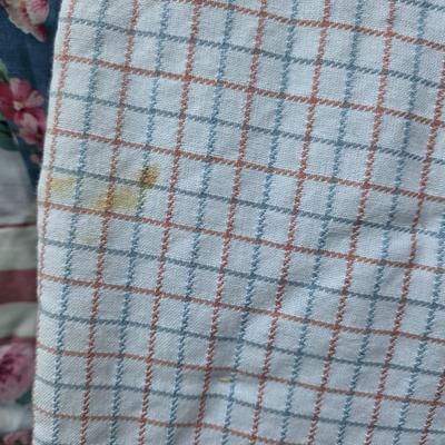 LOT 92L: Handmade Vintage Floral/Geometrical Star Pattern Quilts