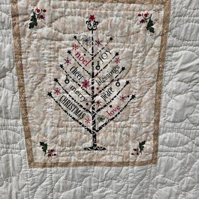 LOT 93L: Vintage Handmade Quilts, Winter Posie Pattern & More