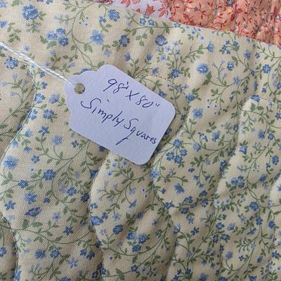 LOT 93L: Vintage Handmade Quilts, Winter Posie Pattern & More