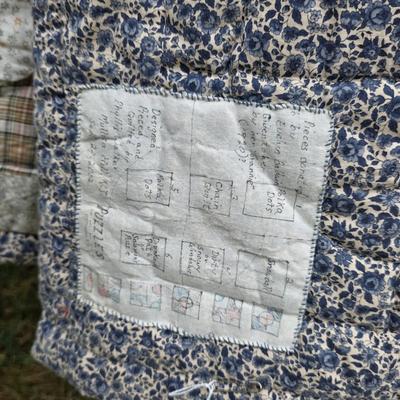 LOT 94L: Beautiful Handmade Vintage Quilts