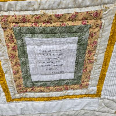 LOT 96L: Two Handmade Vintage Quilts