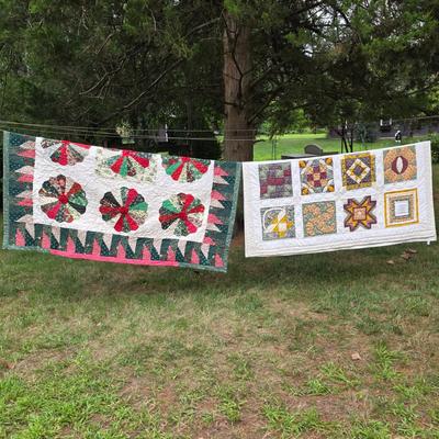 LOT 96L: Two Handmade Vintage Quilts