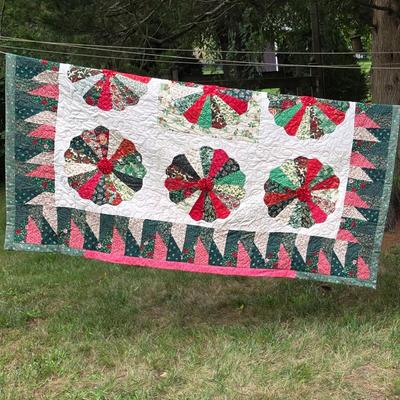 LOT 96L: Two Handmade Vintage Quilts
