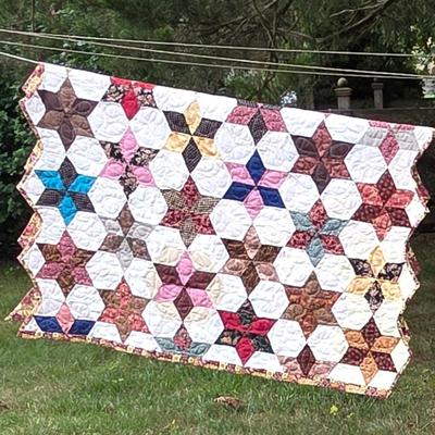 LOT 97L: Cozy Vintage Handmade Quilts