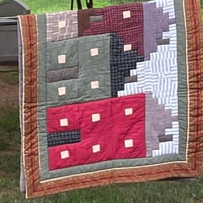 LOT 97L: Cozy Vintage Handmade Quilts