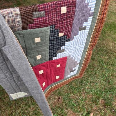 LOT 97L: Cozy Vintage Handmade Quilts