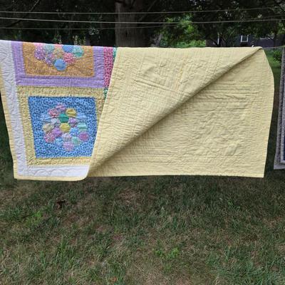 LOT 99S: Vintage Handmade Quilts & Table Runner