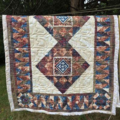 LOT 99S: Vintage Handmade Quilts & Table Runner