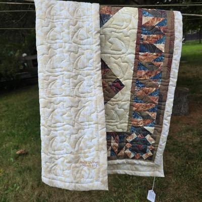 LOT 99S: Vintage Handmade Quilts & Table Runner