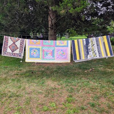 LOT 99S: Vintage Handmade Quilts & Table Runner