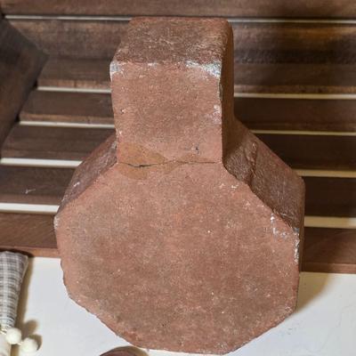 LOT 101S: Crate W/Gingerbread Door Stop, Ornaments, Table Mats, Stocking & More