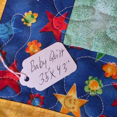 LOT 107S: Oh Baby! Sweet Handmade Quilts, 2 Quilted Photo Albums & A Pillow Matching W/Quilt