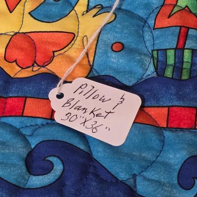 LOT 107S: Oh Baby! Sweet Handmade Quilts, 2 Quilted Photo Albums & A Pillow Matching W/Quilt