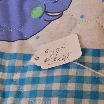 LOT 107S: Oh Baby! Sweet Handmade Quilts, 2 Quilted Photo Albums & A Pillow Matching W/Quilt