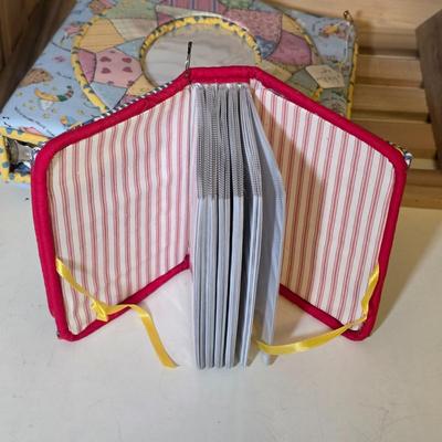 LOT 107S: Oh Baby! Sweet Handmade Quilts, 2 Quilted Photo Albums & A Pillow Matching W/Quilt